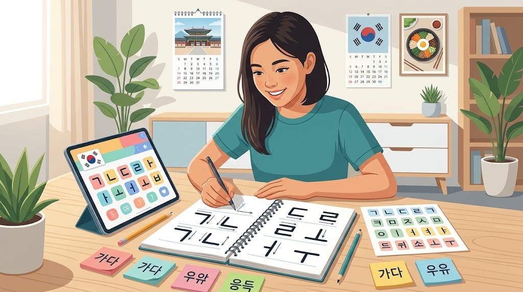Mengenal Aksara Dasar Hangul
